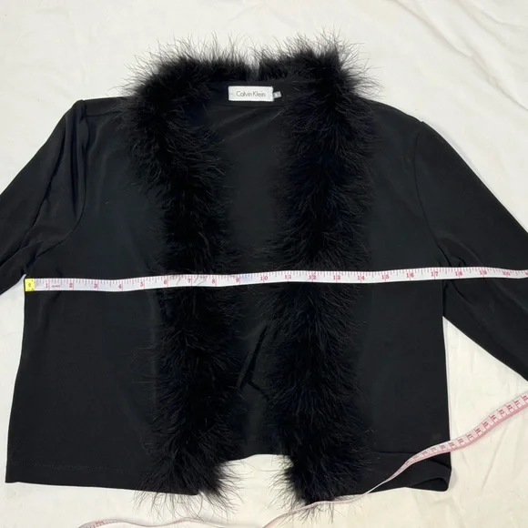 Calvin Klein Women’s Faux Fur Jacket Size S - Picture 4 of 5